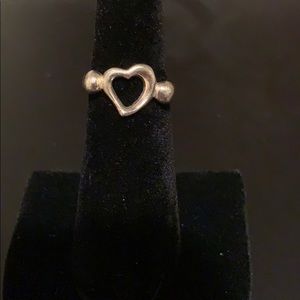 Heart ring. 925 silver